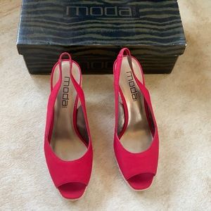 Moda red espadrilles size 8. New in box!
